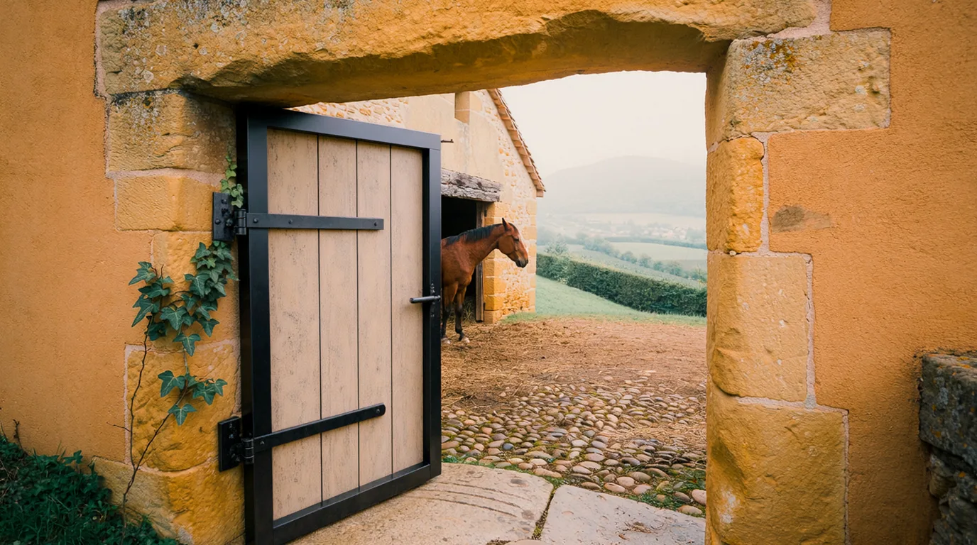 Entrée, Les Écuries du Lamazen, centre équestre à Bonlieu-sur-Roubion
