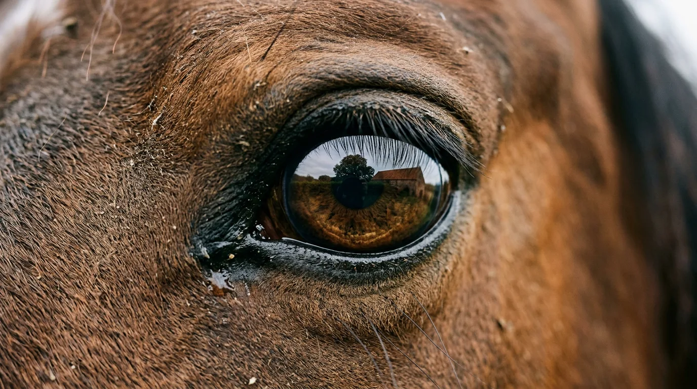 Un regard de cheval, Les Écuries du Lamazen, Bonlieu-sur-Roubion